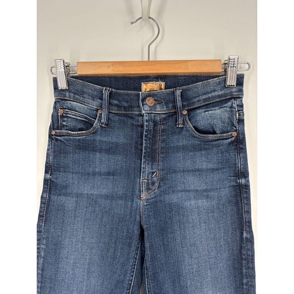 Mother Jeans Womens 24 Blue High Waisted Runaway Flare Tempted Again Stretch - Picture 3 of 11